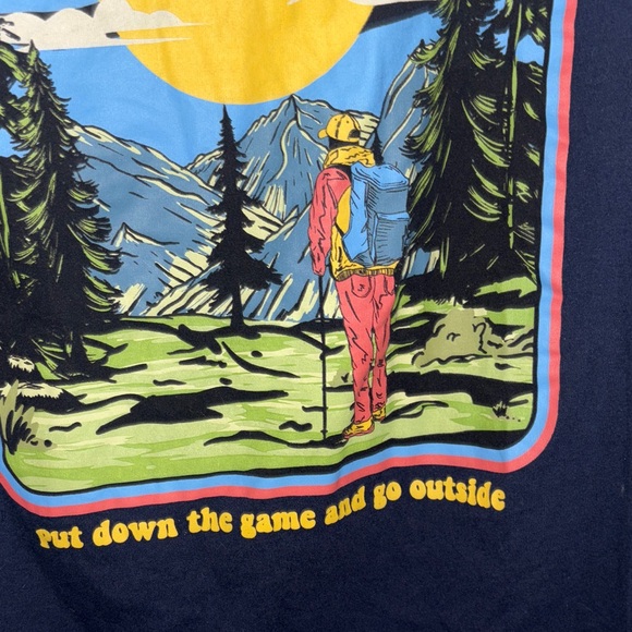 Navy funny graphic tee for teens, cellphone junkies and gamers online 24/7 nerds - Picture 5 of 6